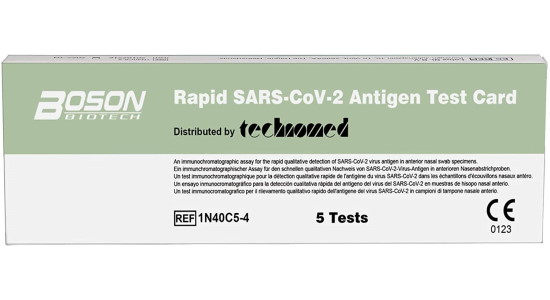 5 Tamponi Rapidi Boson per l'Antigene SARS-COV-2